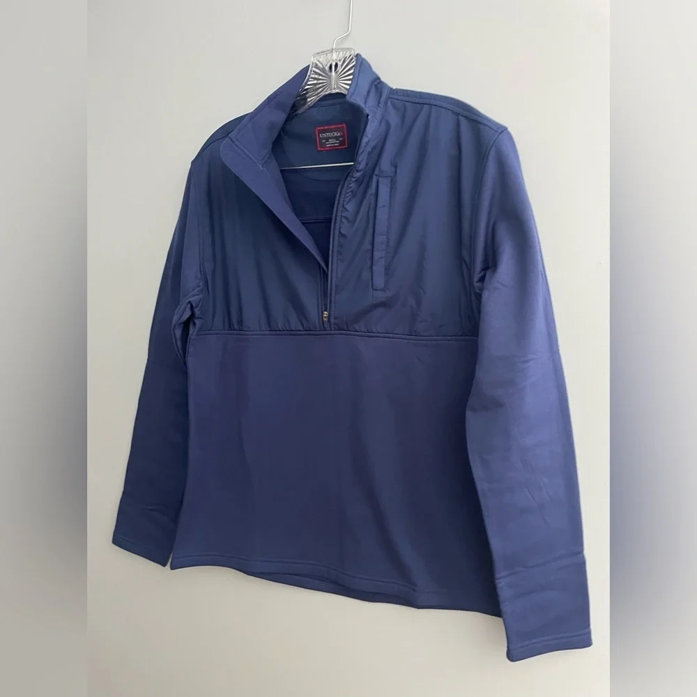 UNTUCKit Women's Ristow Medieval Blue Small 1/2 Zip Fleece Pullover Jacket NWT - Picture 2 of 16